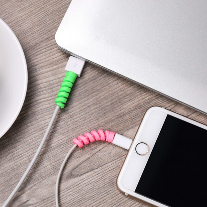 Cable protector being used to protect the cable
