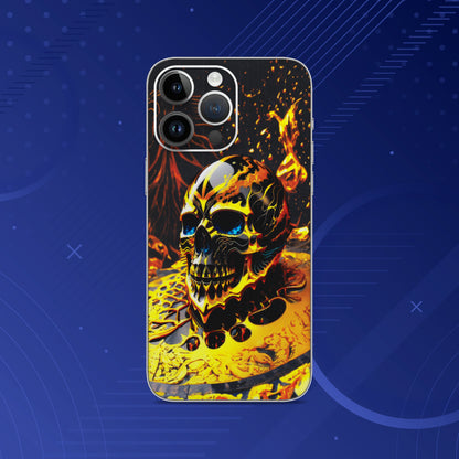 Burning Skull Mobile Skin