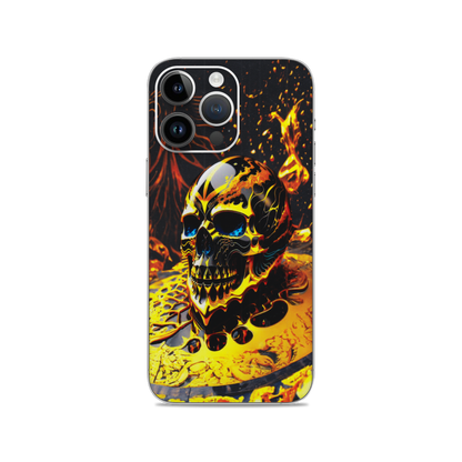 Burning Skull Mobile Skin