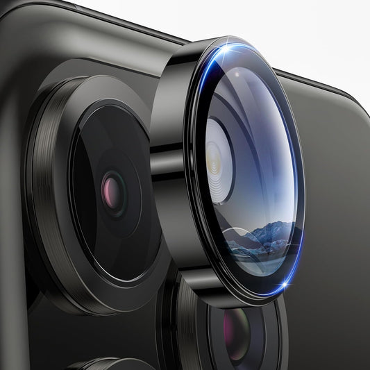 iPhone Camera Lens Protector, Alloy Metal Ring Glass Camera Protector [Case Friendly] [Easy Installation] [Keep Lens Original Design]