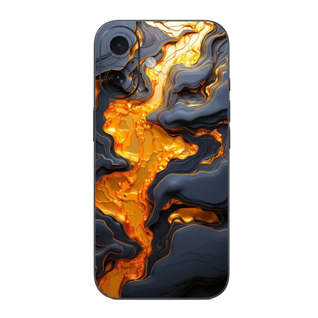 Melted Gold Mobile Skin Wrap