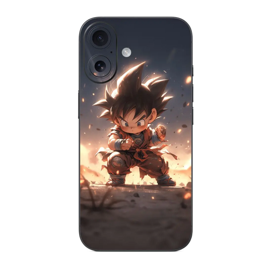 Son Goku Mobile Skin Wrap with an animated character design on a white background