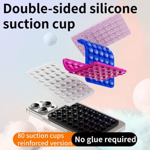 Double-sided silicone suction cup with text on a light background
