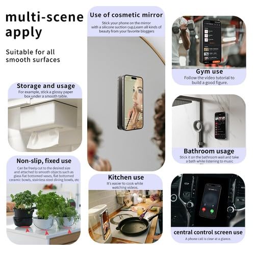 Multifunctional screen device with various applications on a white background